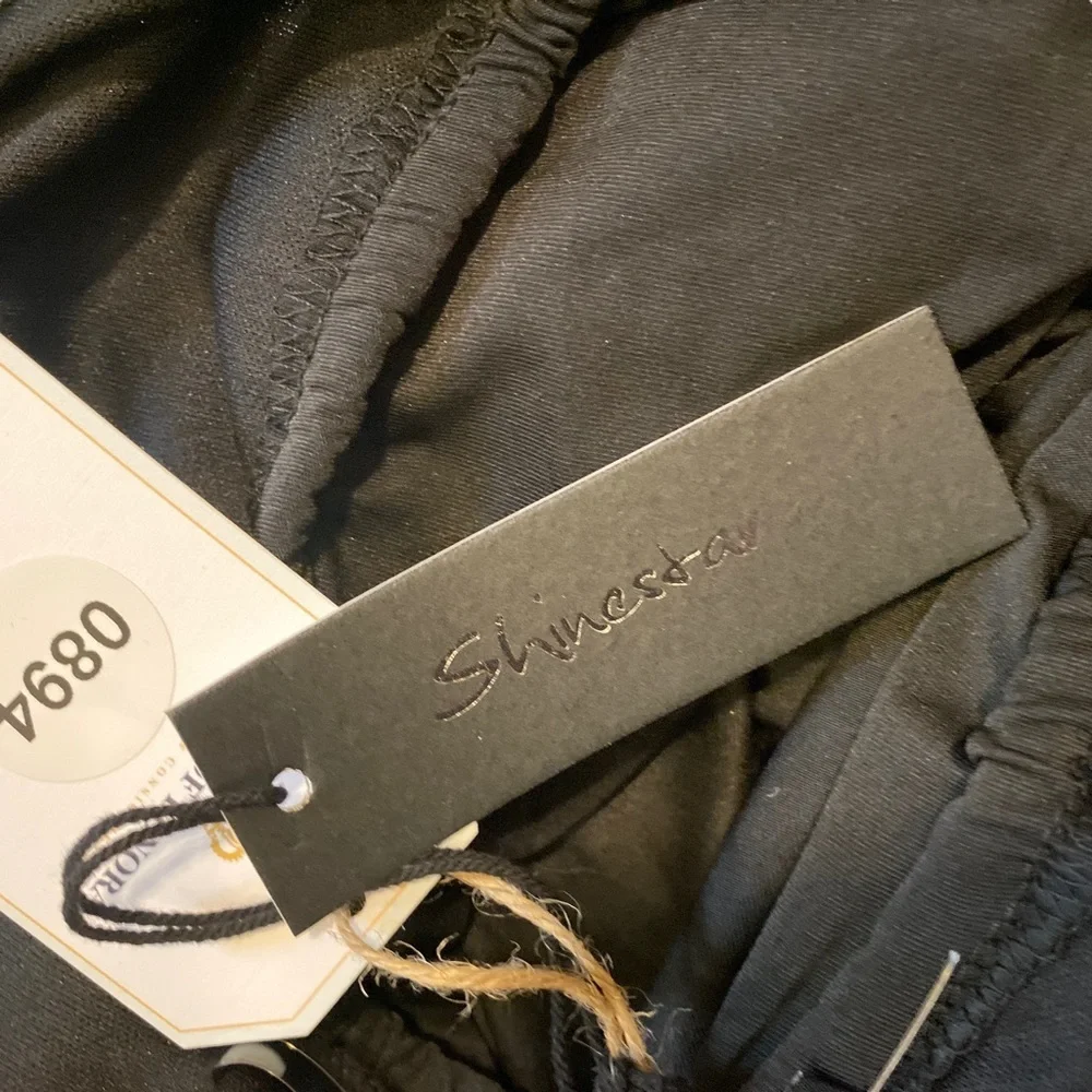 NWT SHINESTAR Black Sequins Bodysuit, Size Large - Picture 9 of 12